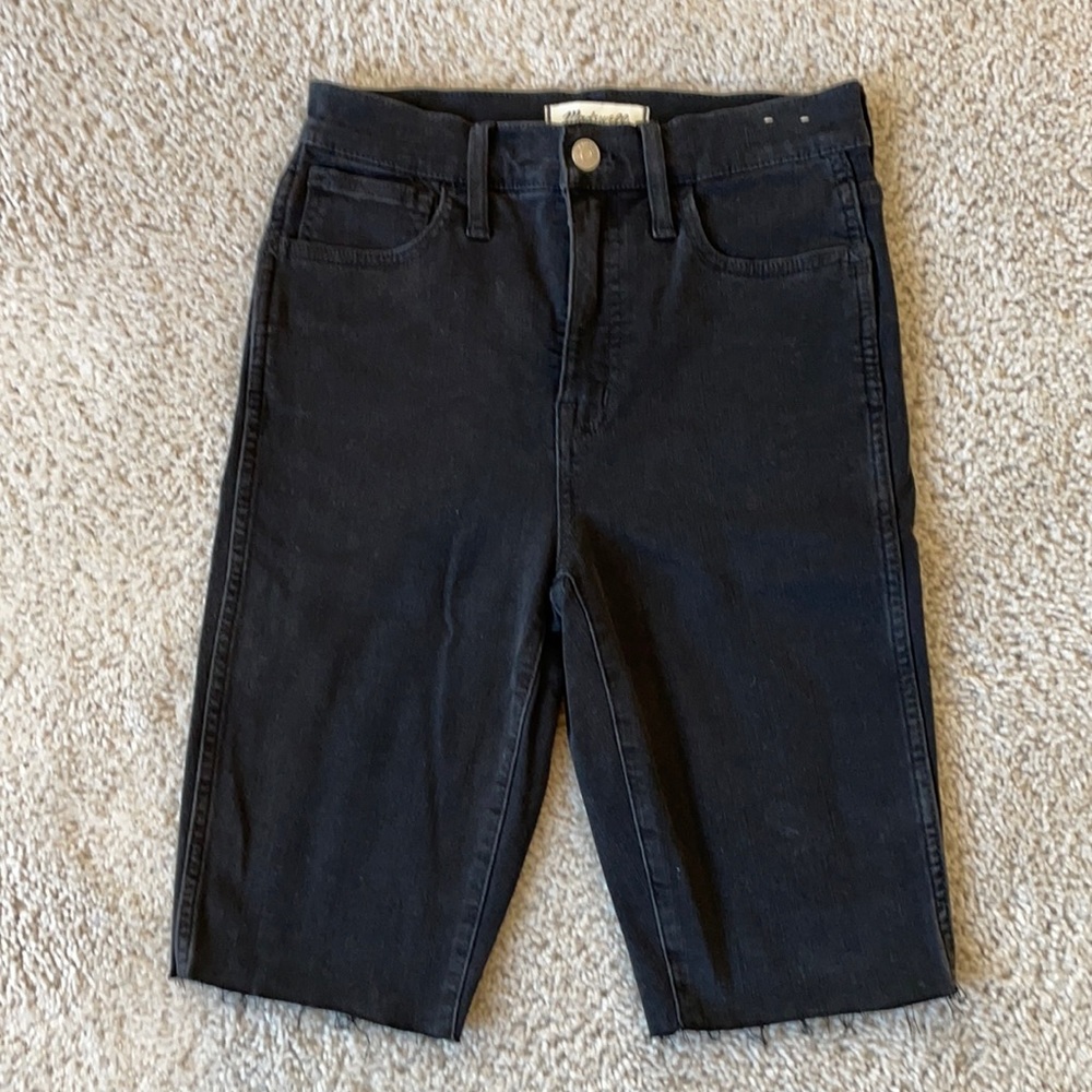 Madewell Roadtripper Stretch Denim Biker Shorts